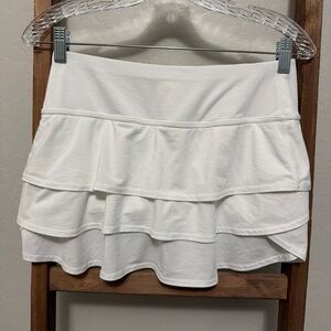Athletica White Tiered Skirt